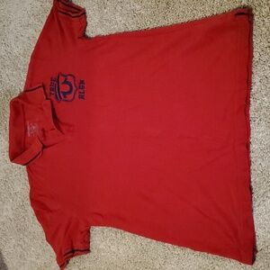 True Religion red large polo